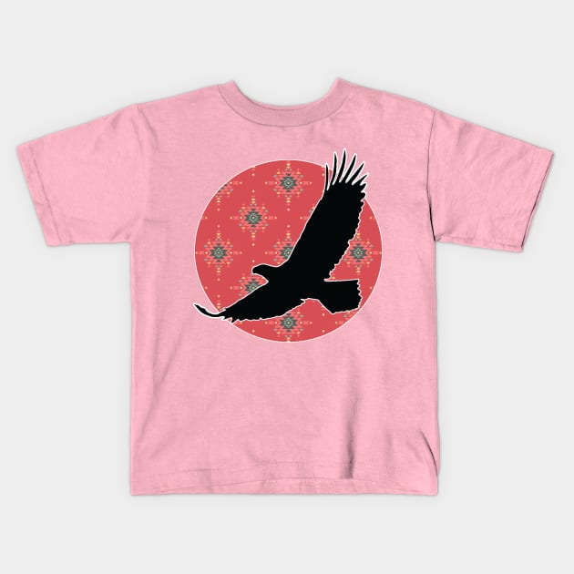 Flying Eagle - 5 Kids T-Shirt by Brightfeather